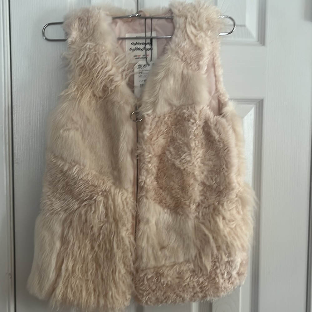 ZARA GIRLS NWT faux fur vest